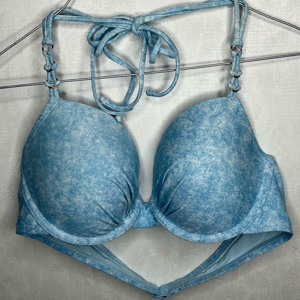 Aerie Y2K Light Blue Bikini Swimsuit Top